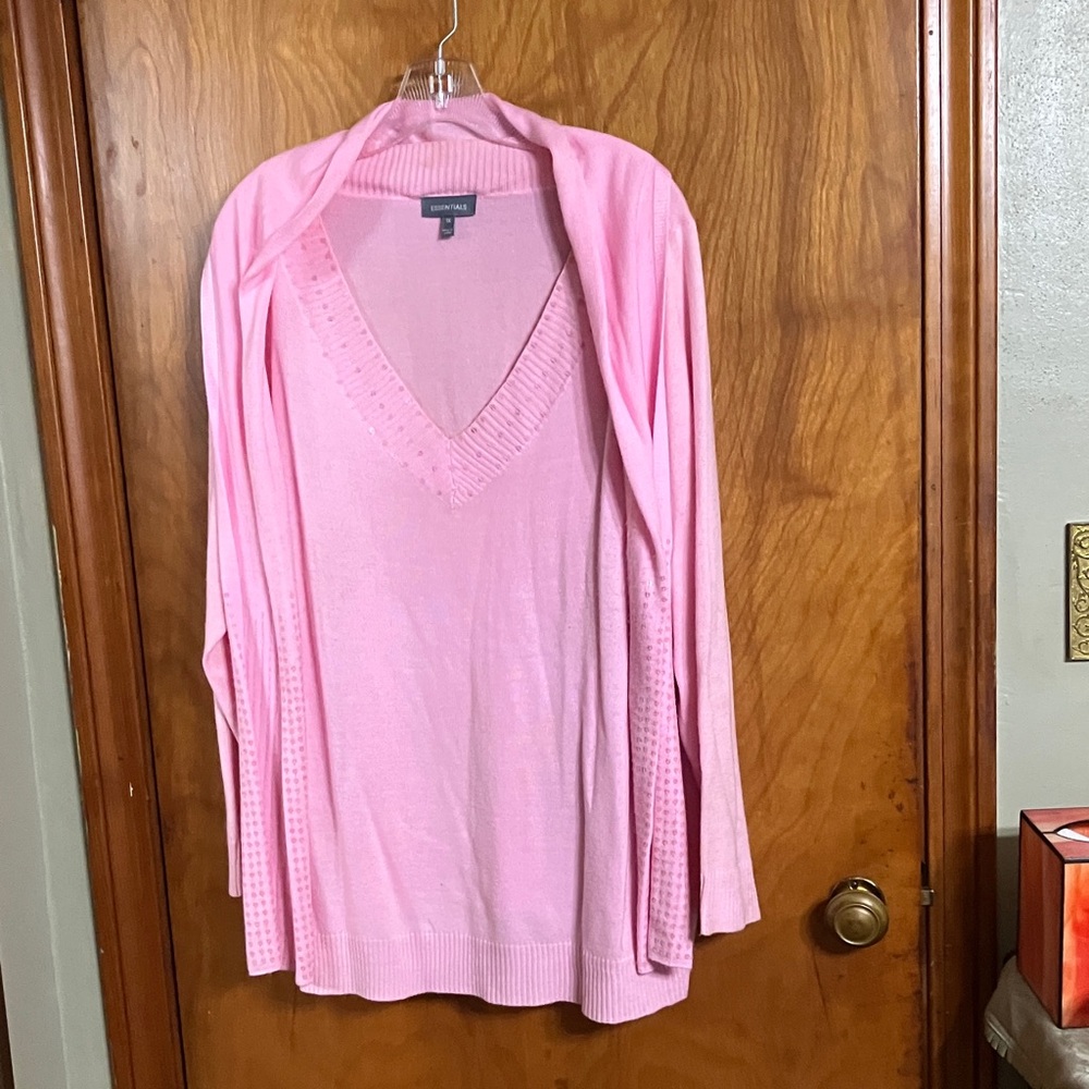 Essentials Blush Pink Knit Sweater